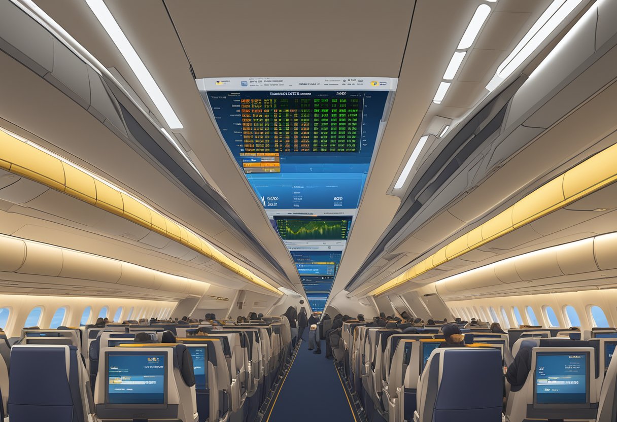 A computer screen displaying real-time stock information for Singapore Airlines