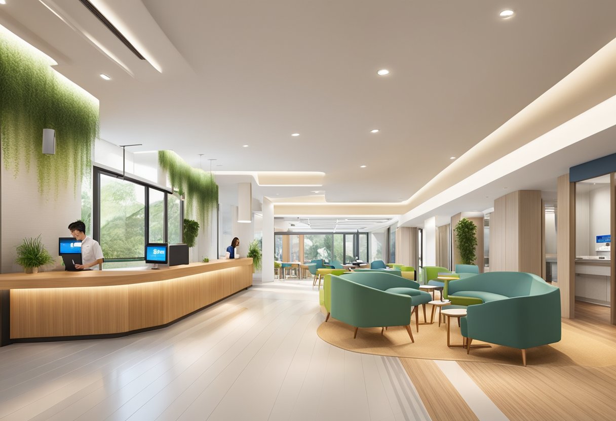 Guests enjoy a seamless check-in at ibis budget Singapore Imperial. The modern lobby features sleek design and comfortable seating for a welcoming atmosphere