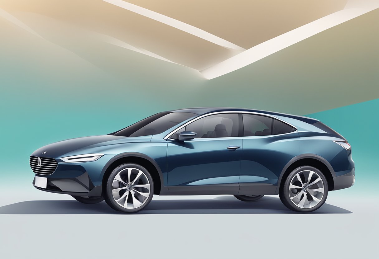 A sleek, modern car sits in a bright, open space with the logo of MSIG car insurance prominently displayed on the side