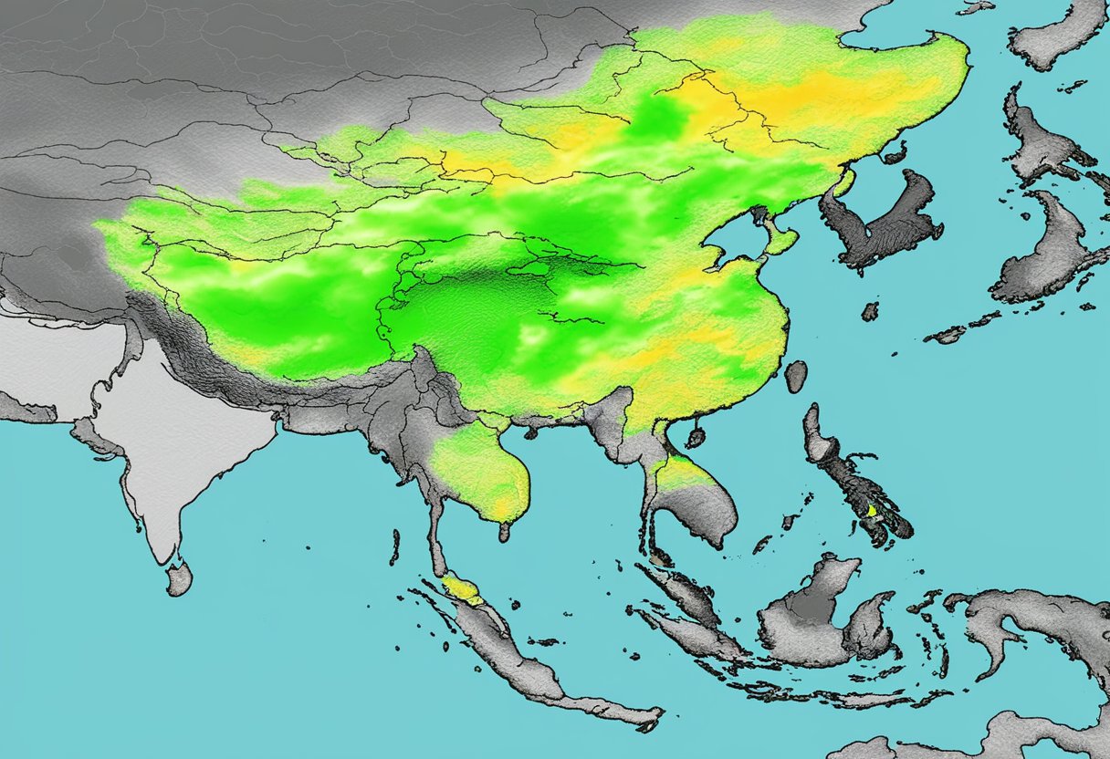 Rain clouds loom over Singapore, as the radar displays incoming precipitation