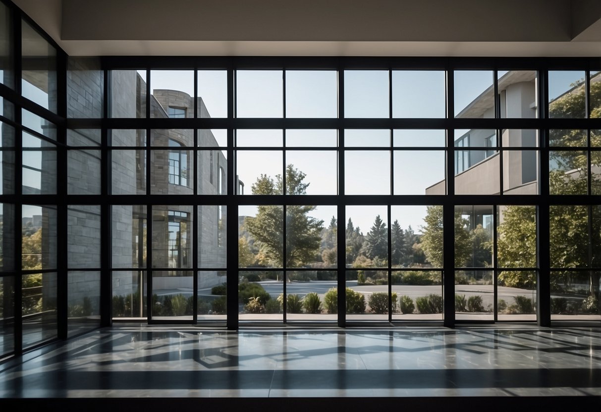 The top window designs in Beverly feature sleek, modern materials and bold, geometric patterns