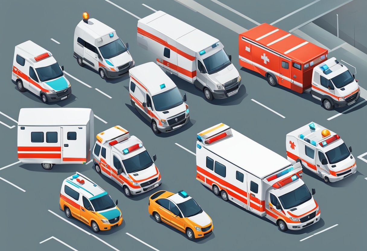 A well-organized ambulance sector with modern infrastructure and equipment