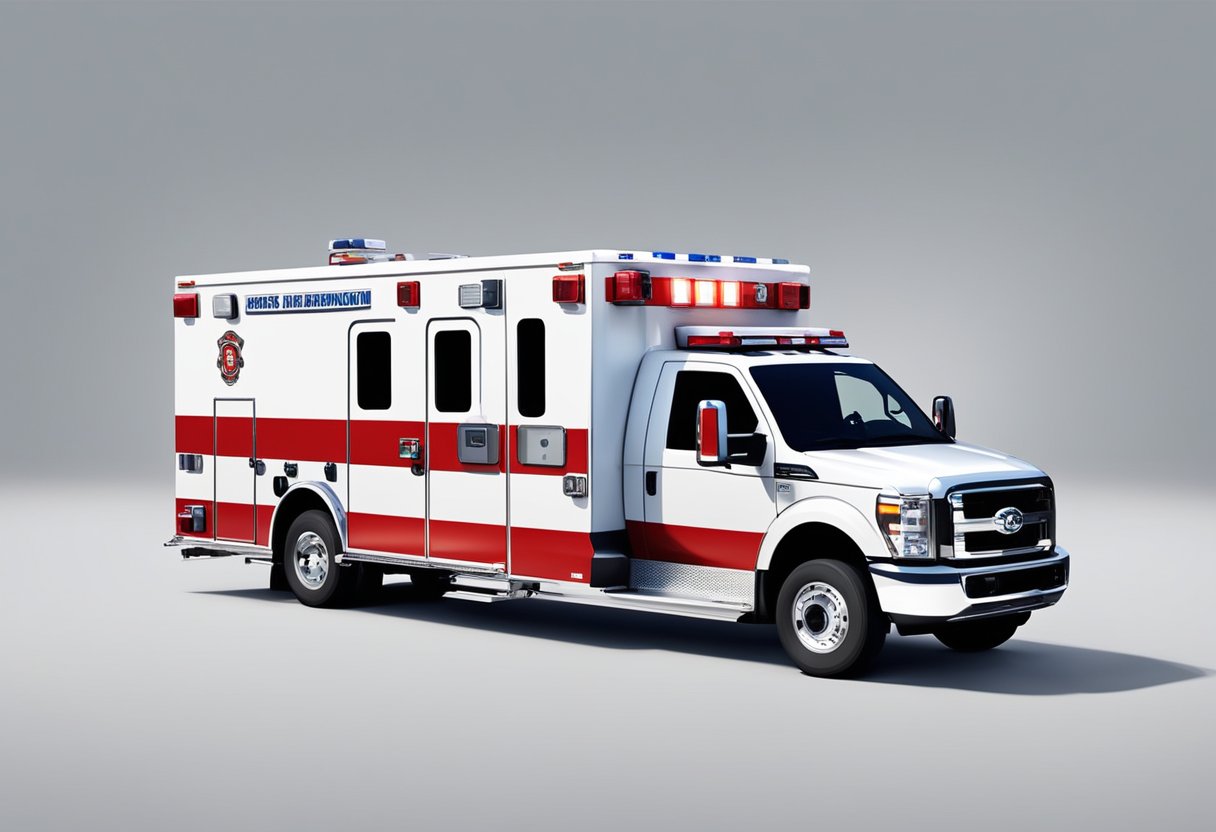 A modern fire department ambulance with advanced technology and innovation