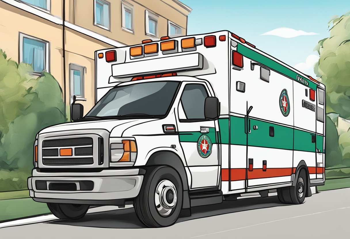 A Unimed ambulance being requested through a phone call