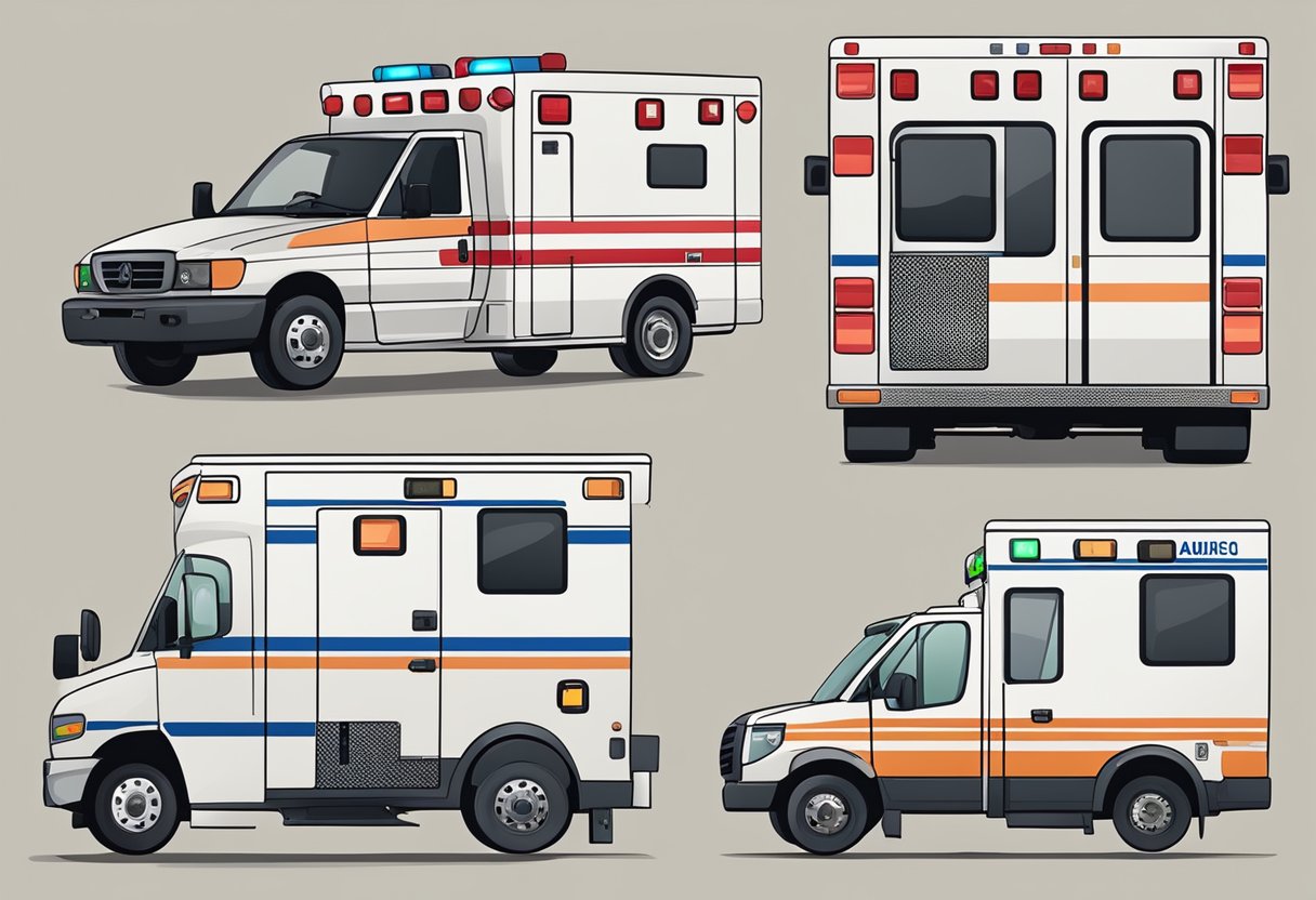 Ambulance types mandated by regulation 2048. No human subjects or body parts