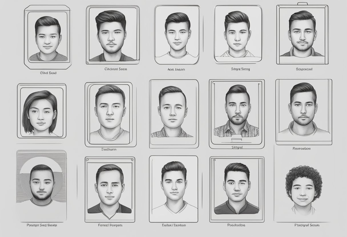 A passport-sized photo with a white background and clear facial features. Dimensions should be 35mm x 45mm