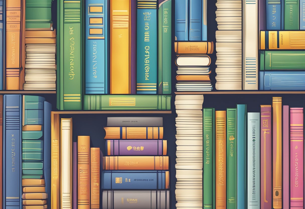 A stack of colorful, well-organized FAQ books with the title "easybook singapore" prominently displayed on the cover