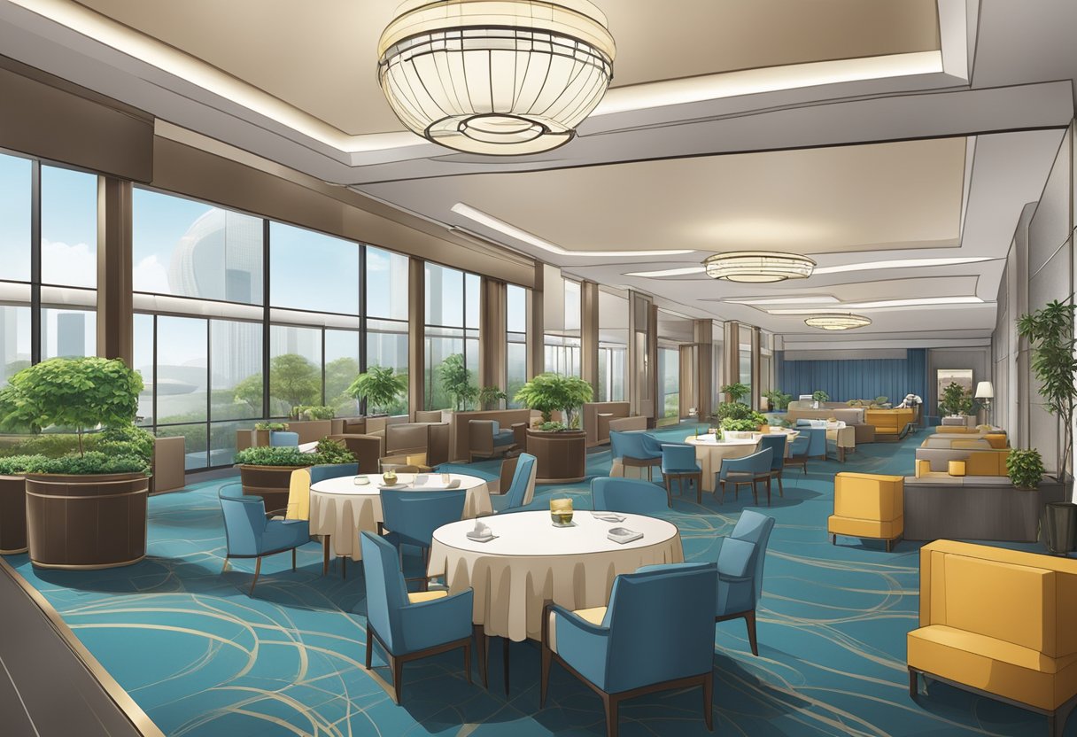 The Singapore airport hotel features modern facilities and seamless connectivity