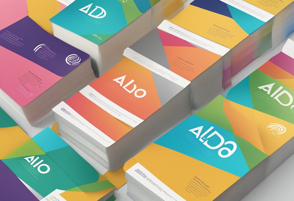 A stack of colorful brochures with "Frequently Asked Questions aldo singapore" printed on them