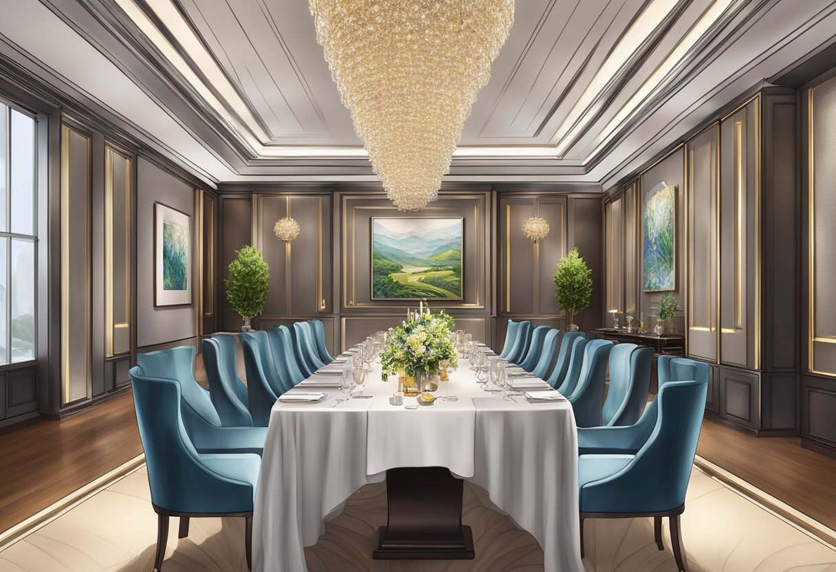 A luxurious private dining room in Singapore for special occasions and corporate events