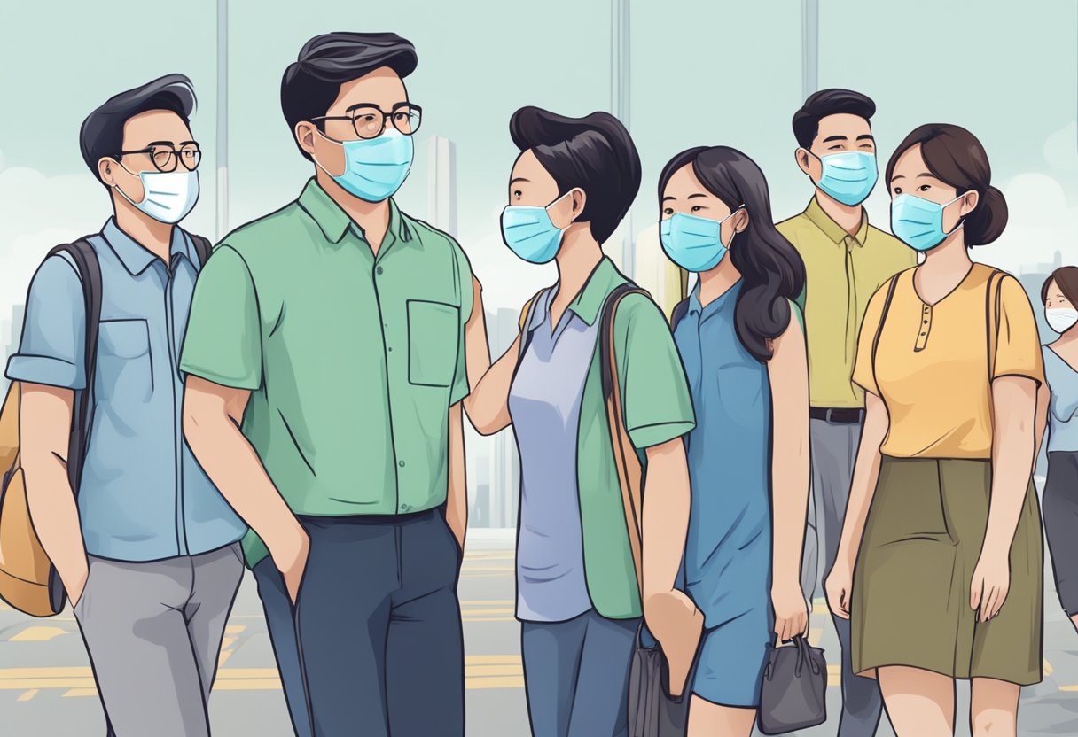 People in Singapore not required to wear masks