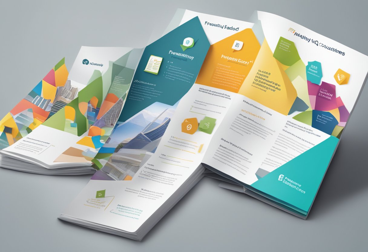 A stack of brochures with "Frequently Asked Questions" about various Singapore Poly courses