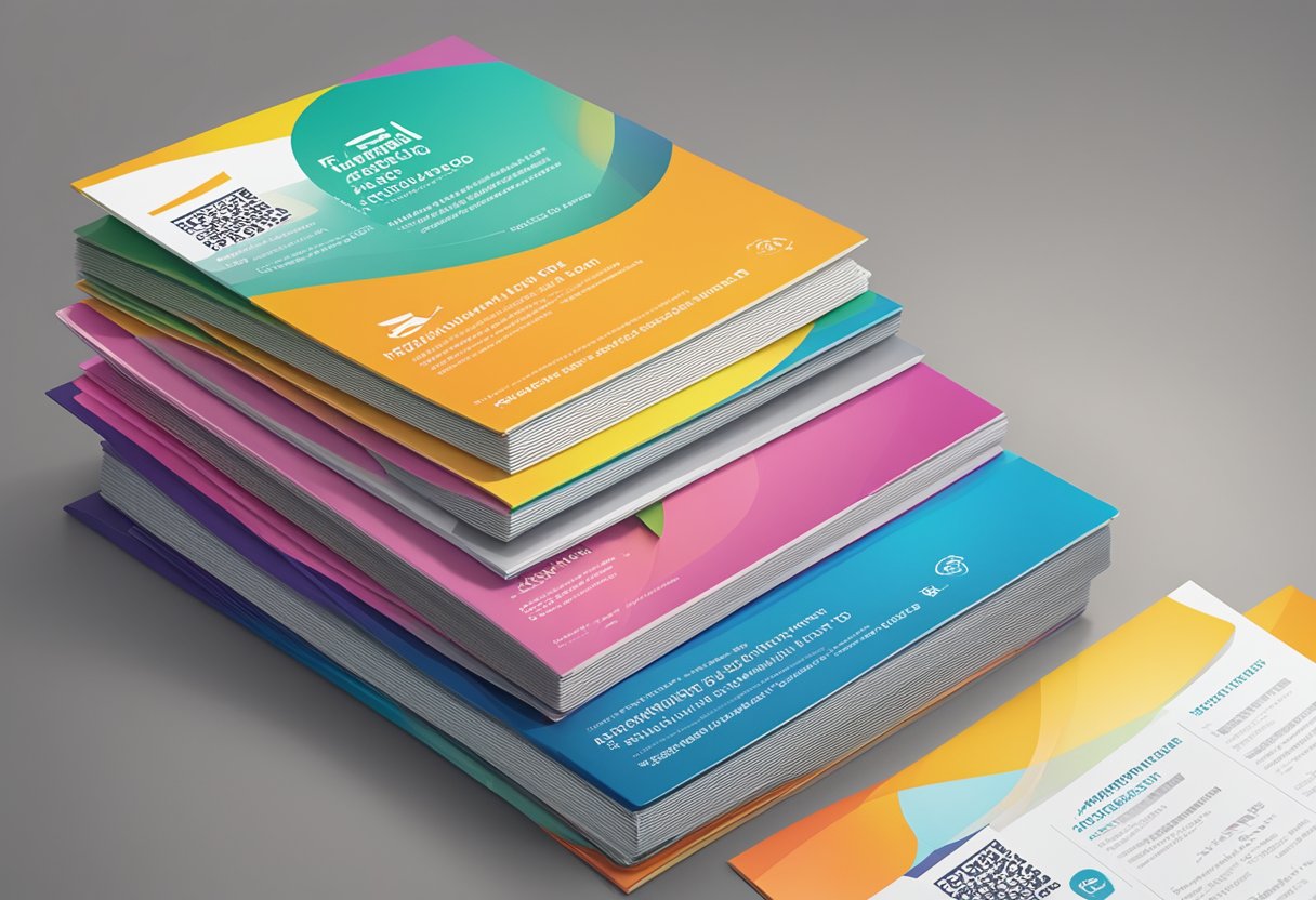 A stack of colorful brochures with "Frequently Asked Questions" and "ura singapore" printed on them