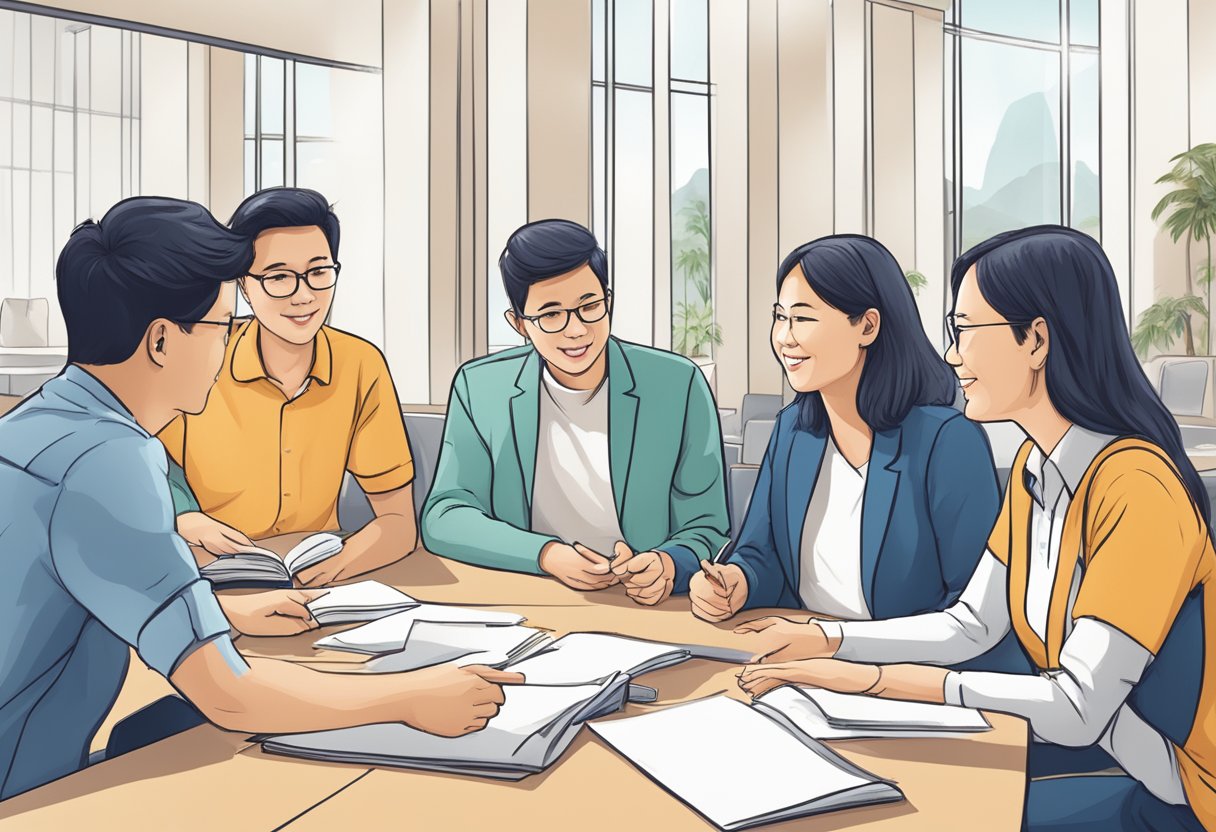 A group of counselors gather at a conference, exchanging ideas and learning about professional standards and development in Singapore