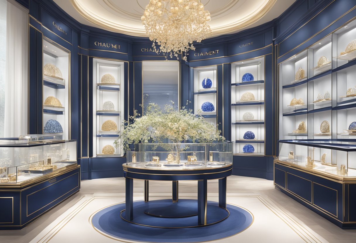 A luxurious display of Chaumet's exclusive collections and bespoke creations in the elegant setting of their Singapore location
