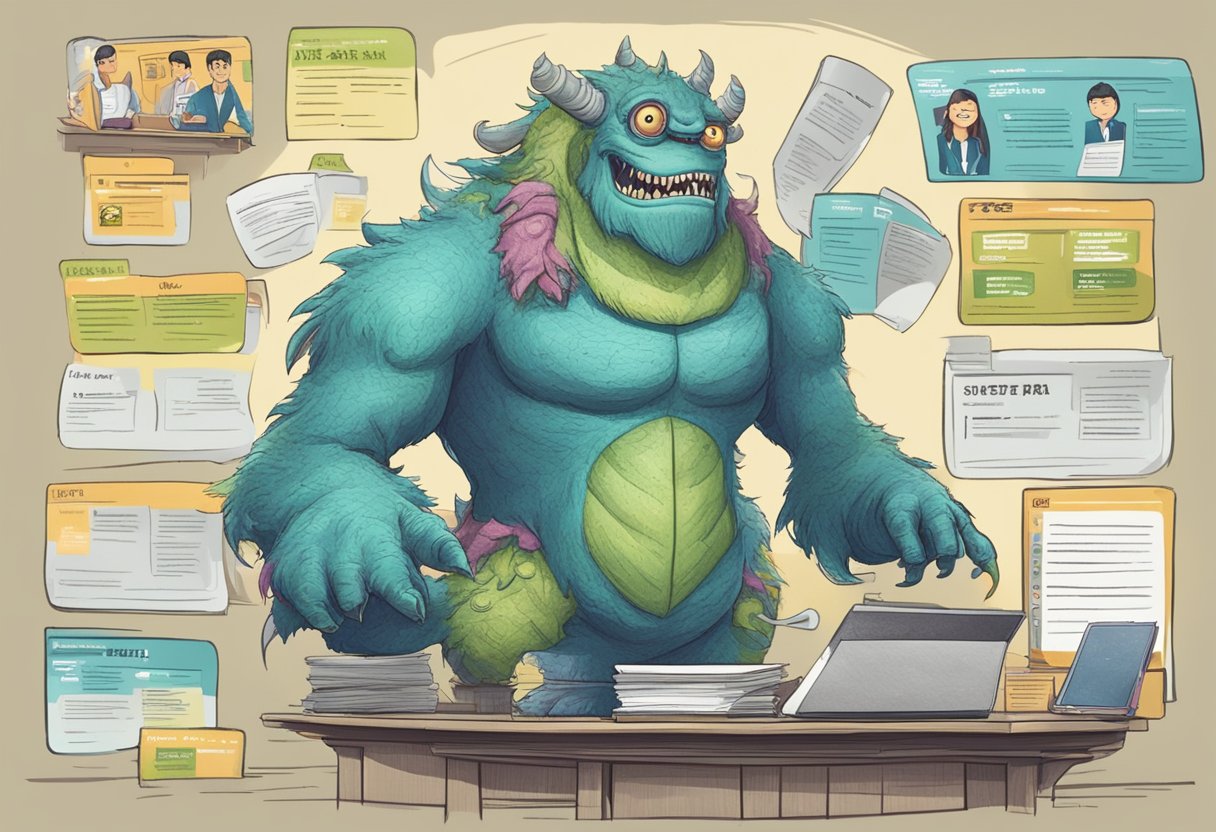 A monster in Singapore navigating job boards and attending career fairs