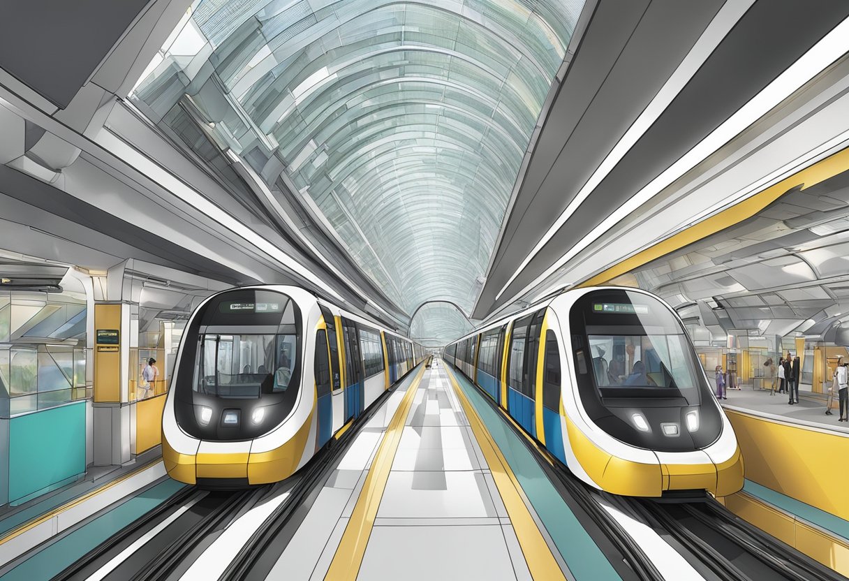 The Circle Line in Singapore was constructed with modern technology and innovative design, connecting various parts of the city with its sleek, futuristic stations and tunnels