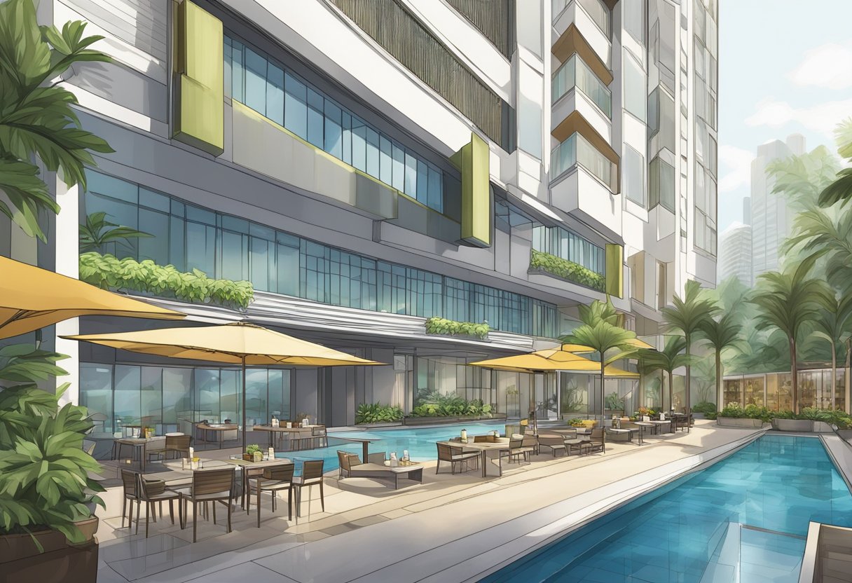 The hotel in Bugis, Singapore offers a range of amenities and services, including a swimming pool, fitness center, and concierge desk