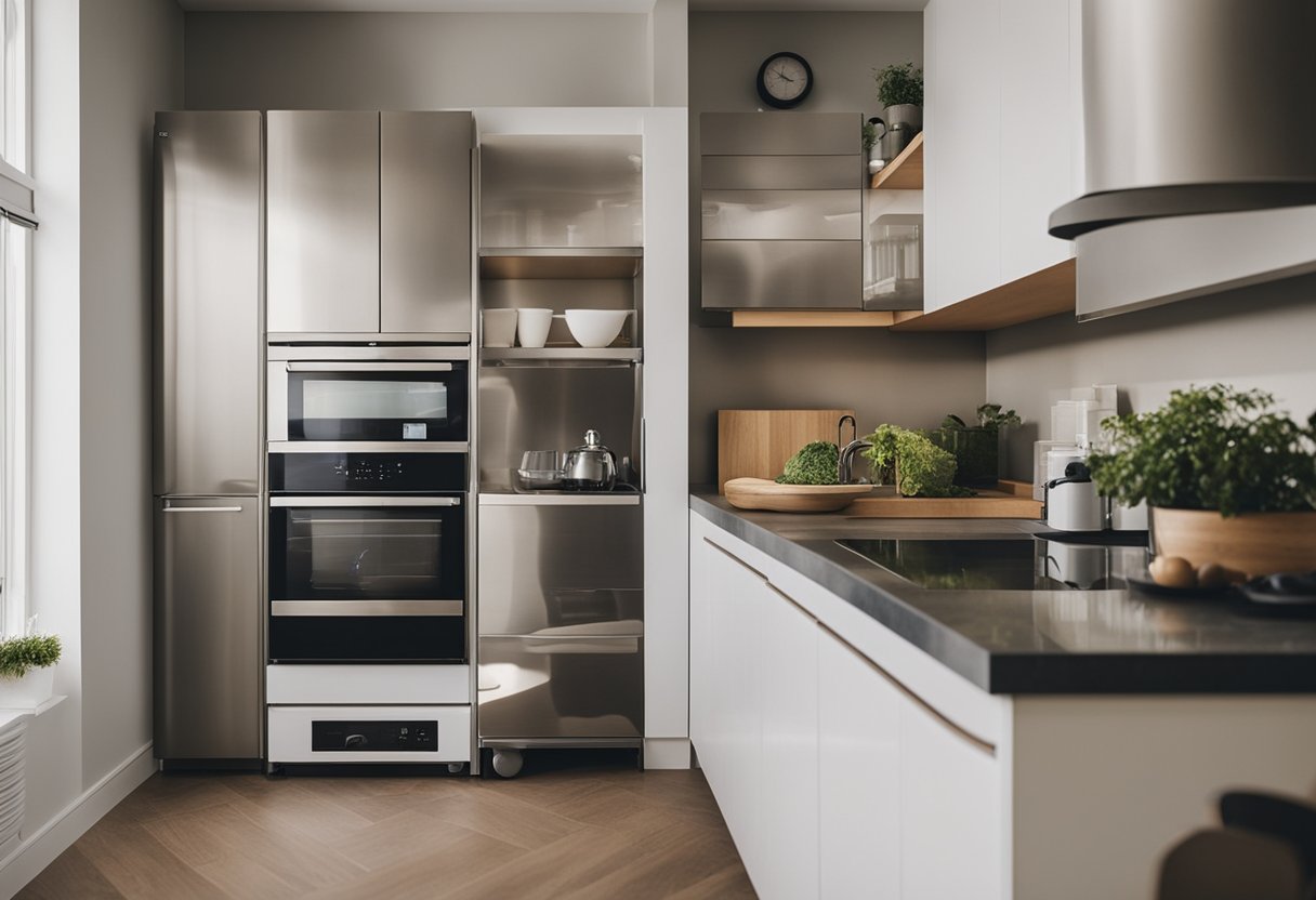 A clean kitchen with sealed food containers, a clutter-free yard, and sealed entry points to the house