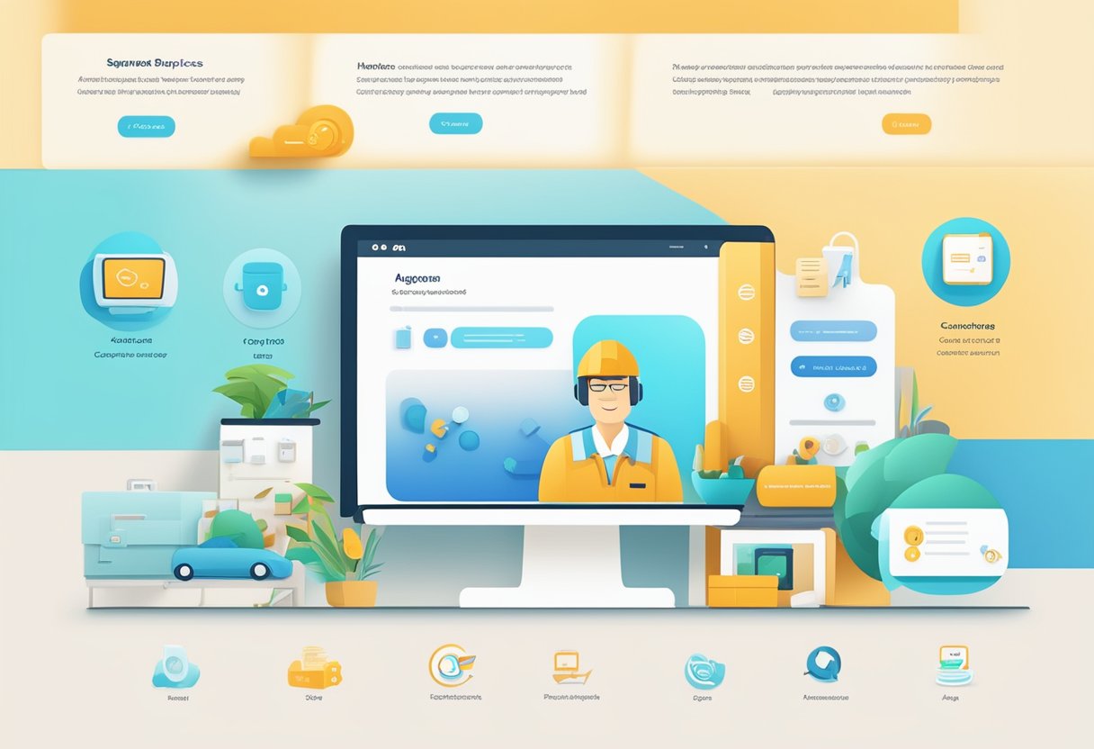 Aqara Singapore FAQ: Logo, smart home devices, and customer support icons displayed on a clean, modern website interface