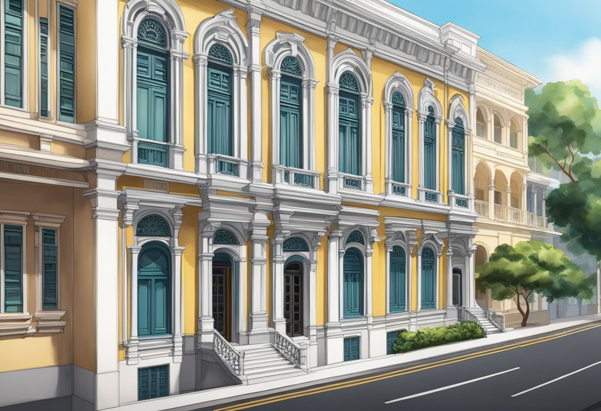 261 Waterloo Street, Singapore, stands tall with its colonial architecture, showcasing its historical significance. The building exudes a sense of grandeur and importance, with intricate details adorning its exterior
