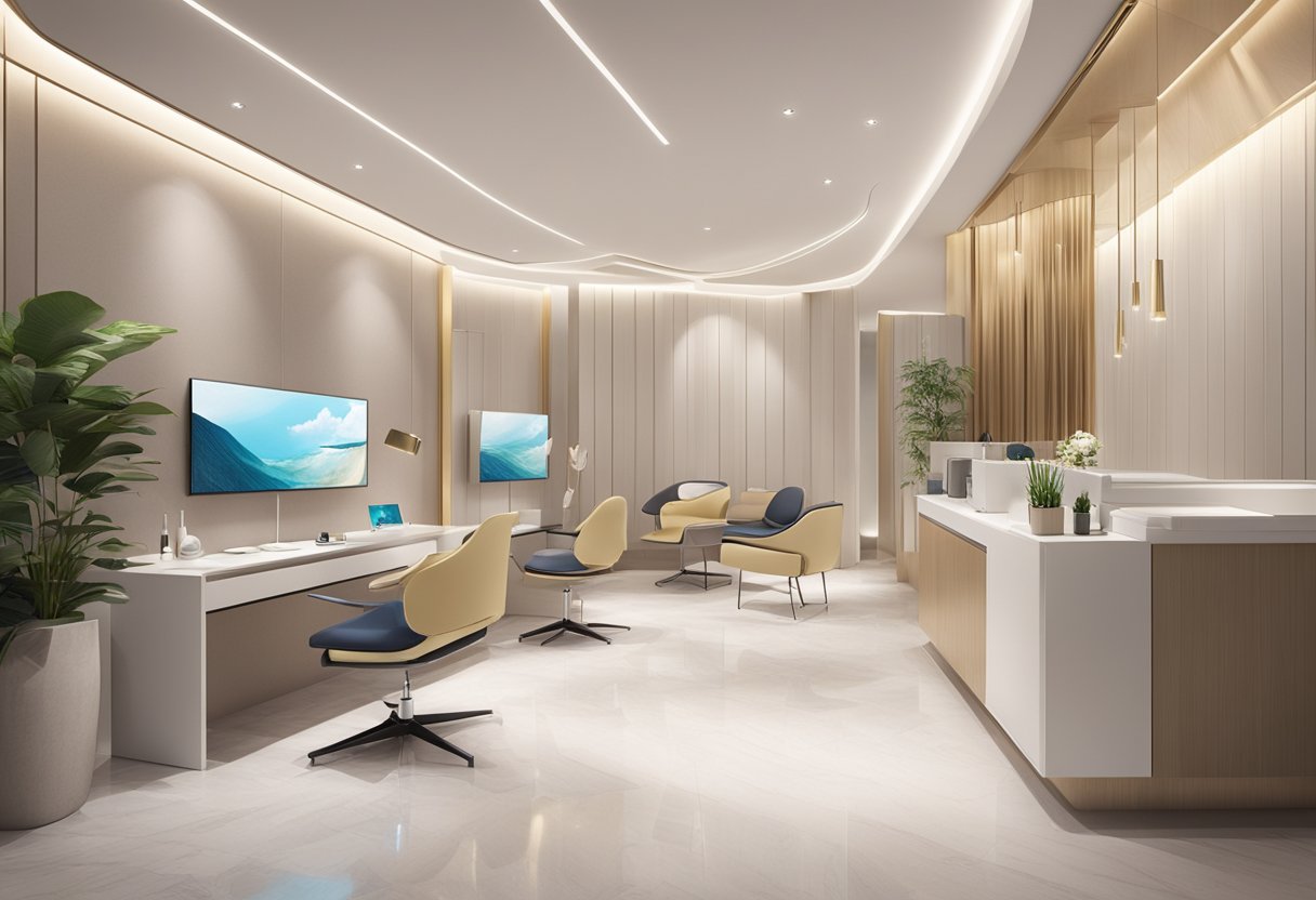The modern and sleek interior of an aesthetic clinic in Singapore exudes an atmosphere of expertise and quality assurance