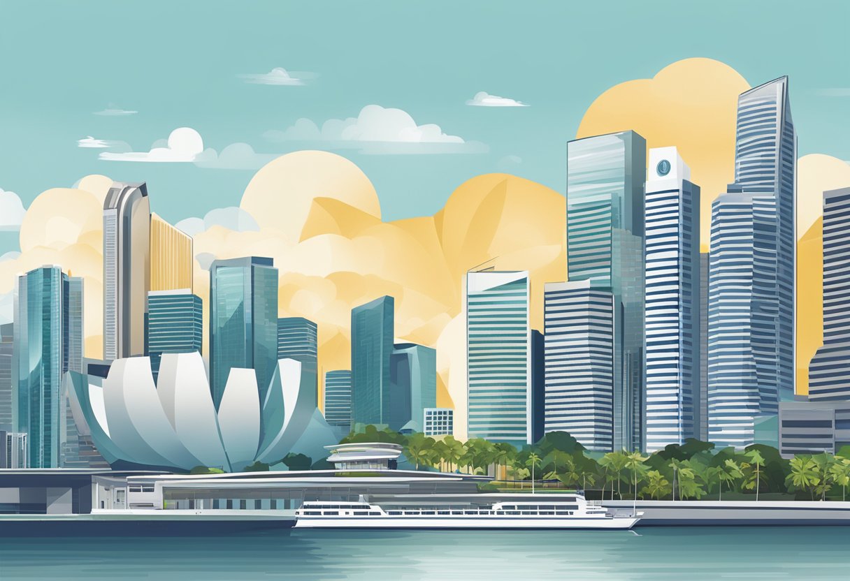 The skyline of Singapore with prominent Goldman Sachs building, symbolizing its industry impact and regional significance
