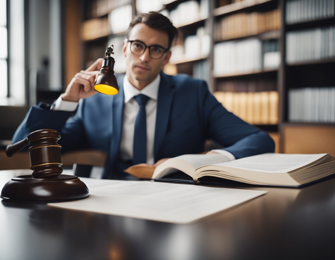 A person researching legal expertise for suing a contractor