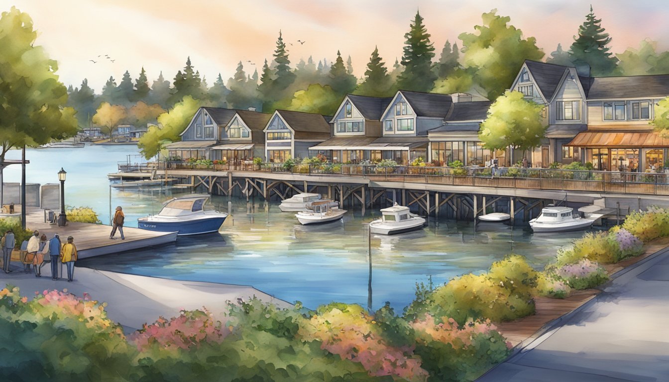 Downtown Kirkland's Marina Park, a cozy 3.6-acre waterfront paradise