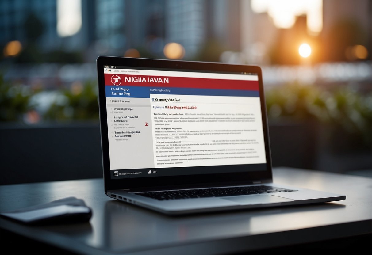 A computer screen displaying the "Frequently Asked Questions" page of the Ninjavan tracking website, with the Singapore flag in the background