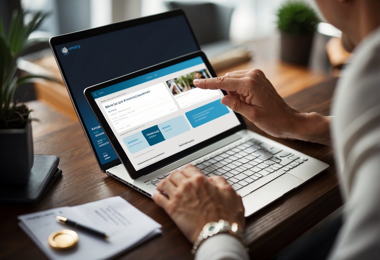 A person signing up as an Amway Business Owner, receiving welcome kit and training materials, and setting up their online business account