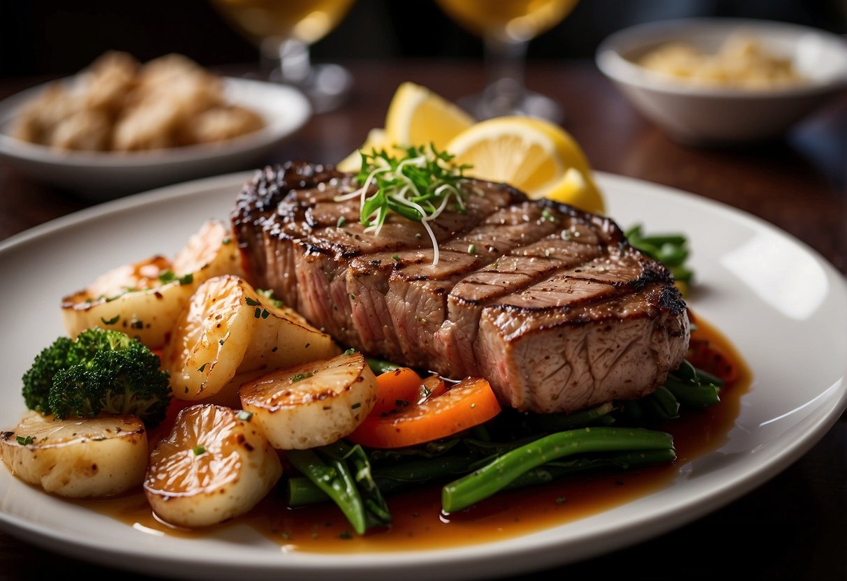 The bustling restaurant showcases a variety of mouthwatering dishes on its menu, from sizzling steaks to delectable seafood options. The vibrant atmosphere and diverse offerings make Astons a popular dining destination