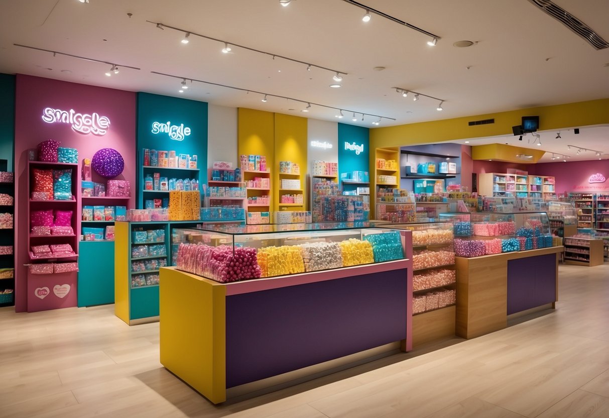 Vibrant Smiggle store in Singapore with colorful displays and playful stationery products