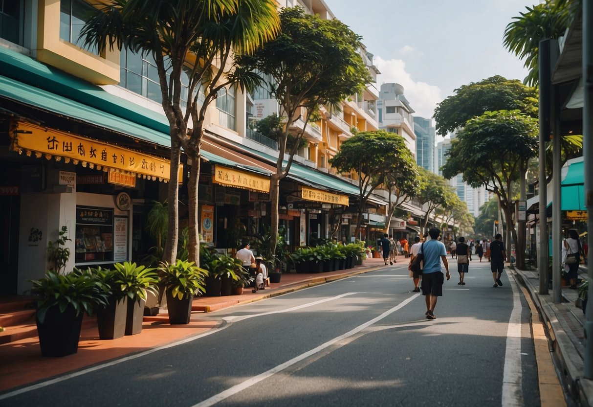 Trengganu Street, Singapore: A vibrant scene with modern attractions and amenities, bustling with activity and energy