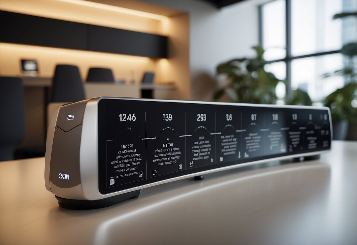 A timeline of Osim's evolution from its founding to present, with key milestones highlighted and surrounded by symbols of growth and progress