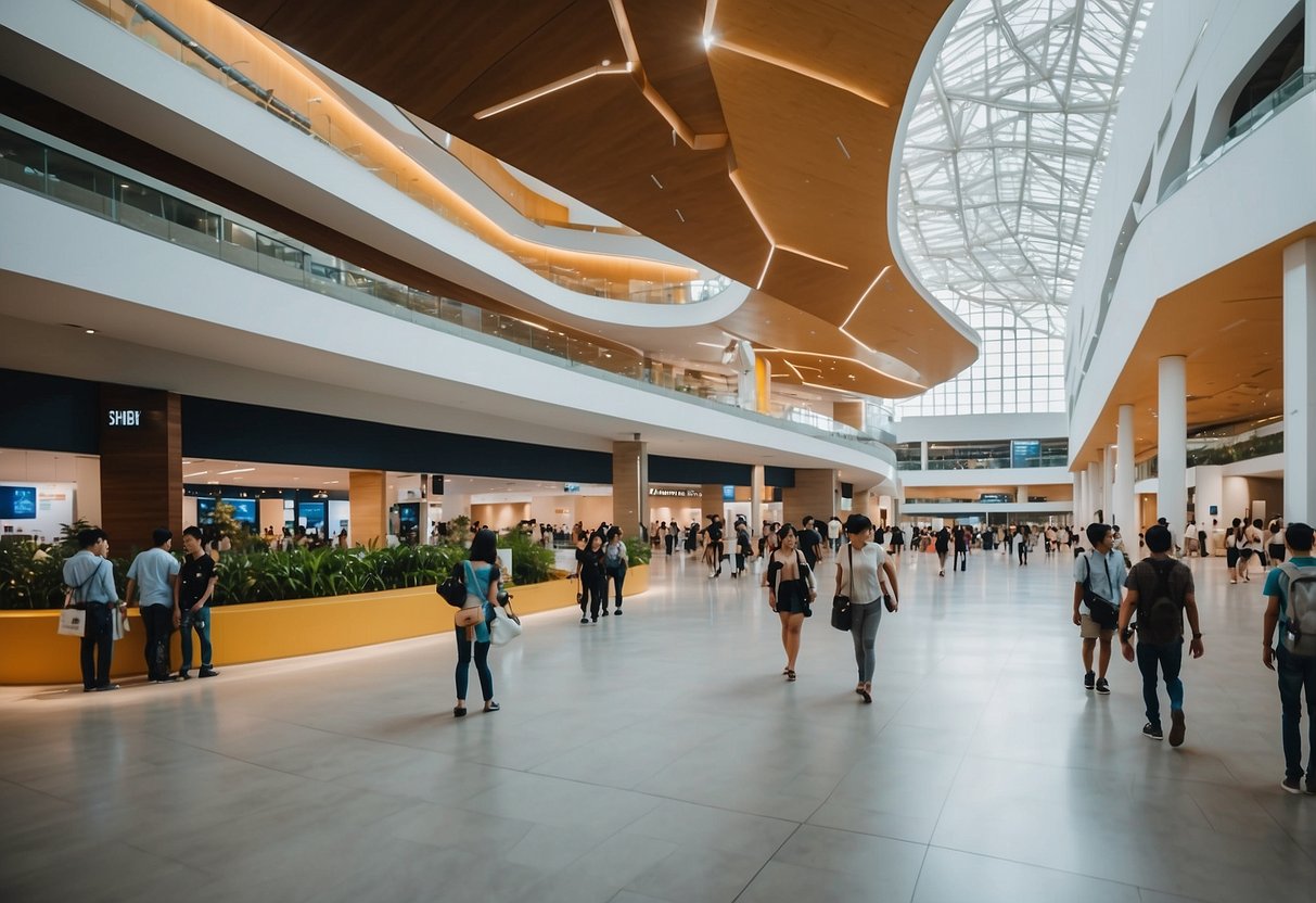 Singapore Expo Hall 5: spacious, well-lit, with high ceilings and modern architecture