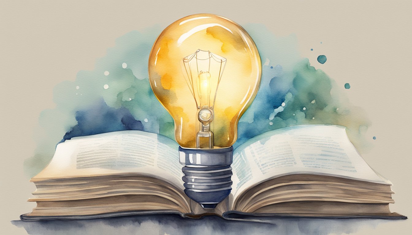 A lightbulb illuminates a book with the word "Premium" highlighted in bold.</p><p>A magnifying glass hovers over the word, emphasizing understanding