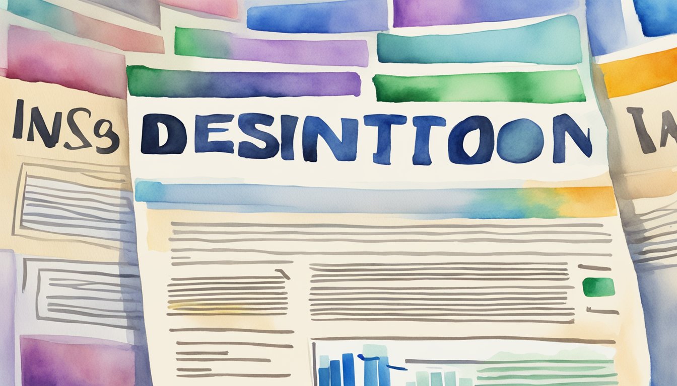 A large, bold "Insurer Definition" headline stands out on a clean, professional webpage, surrounded by a list of frequently asked questions