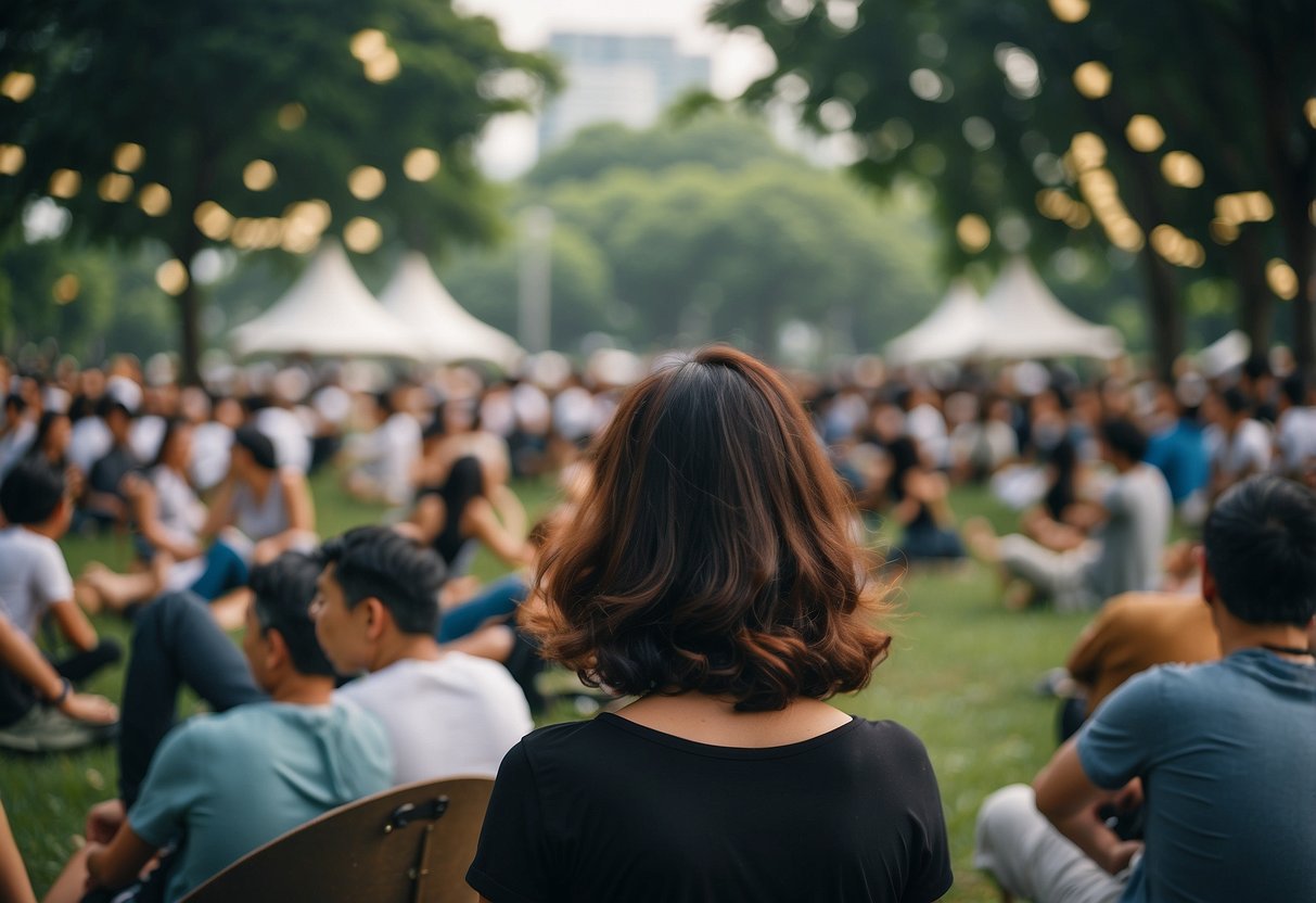 People enjoying free outdoor concerts at Singapore's public parks