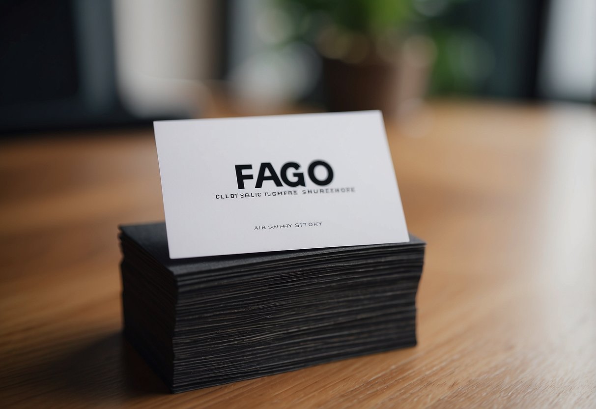 A stack of FAQ cards with the logo of Anothersole Singapore, neatly arranged on a desk