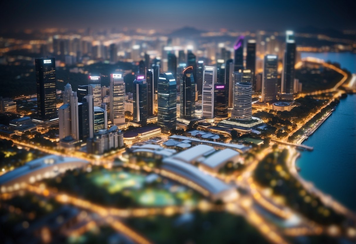 A map of Singapore and Brisbane with a question mark hovering between them