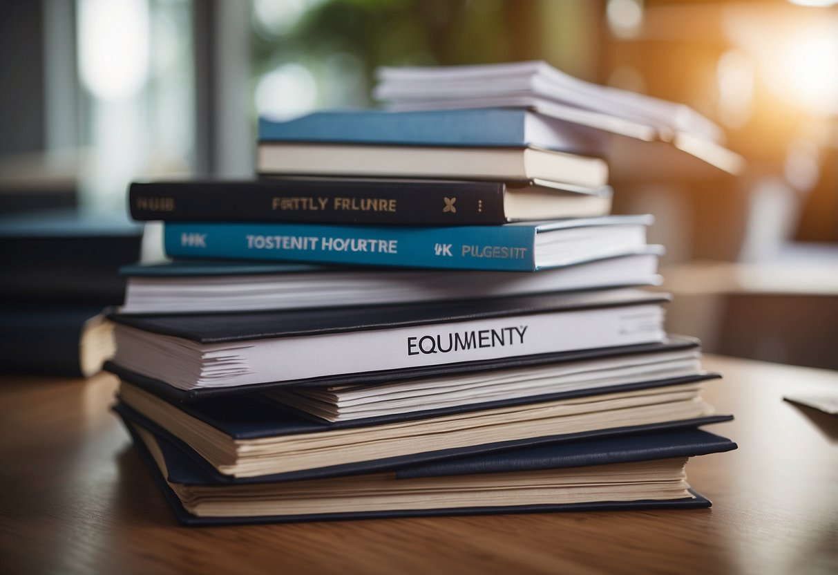 A stack of FAQ documents with the title "Frequently Asked Questions vtl singapore countries" displayed prominently on a desk