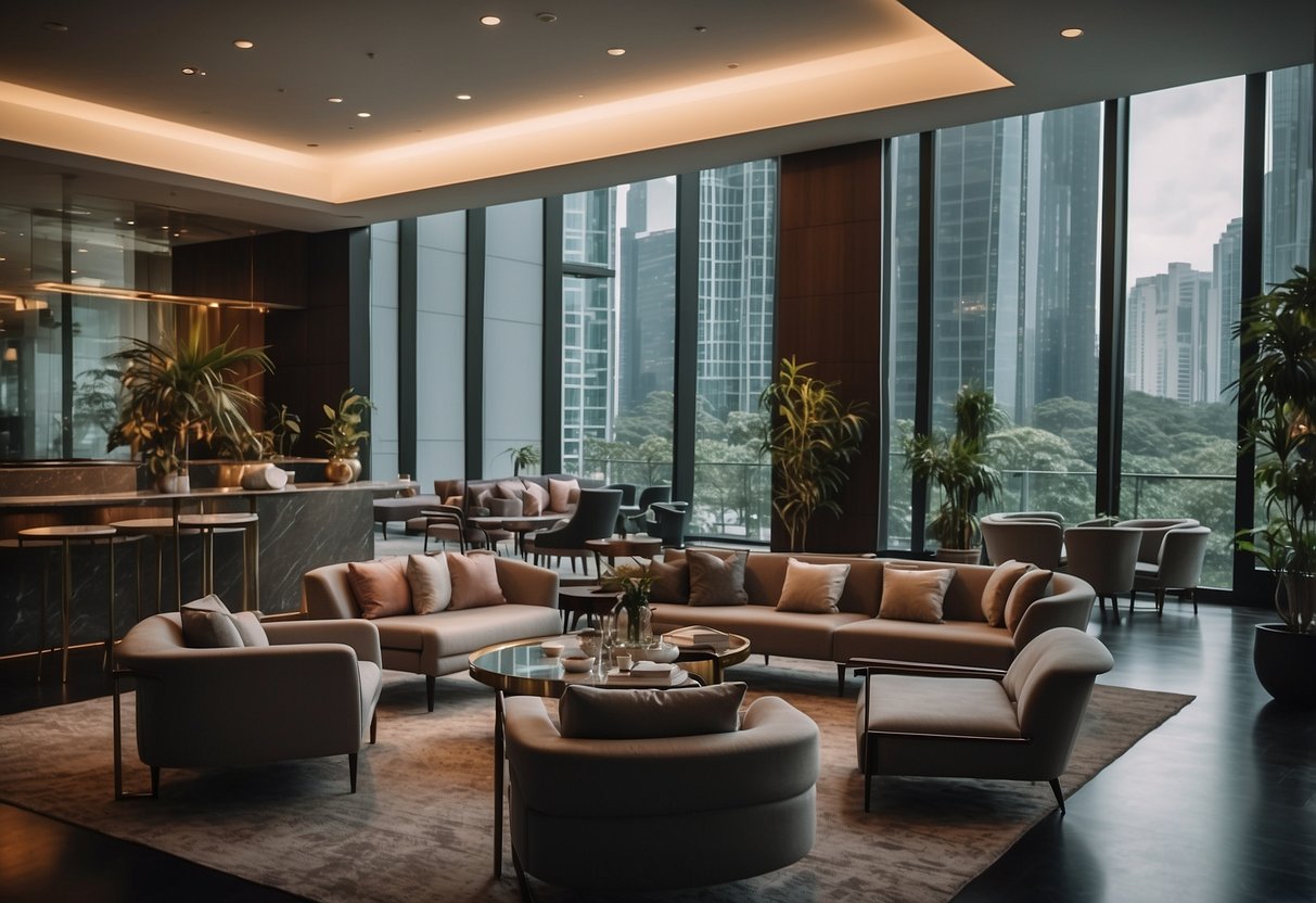 The FAQ estate at Hilton Singapore buzzes with activity, as guests seek answers. The sleek, modern design of the space exudes efficiency and professionalism
