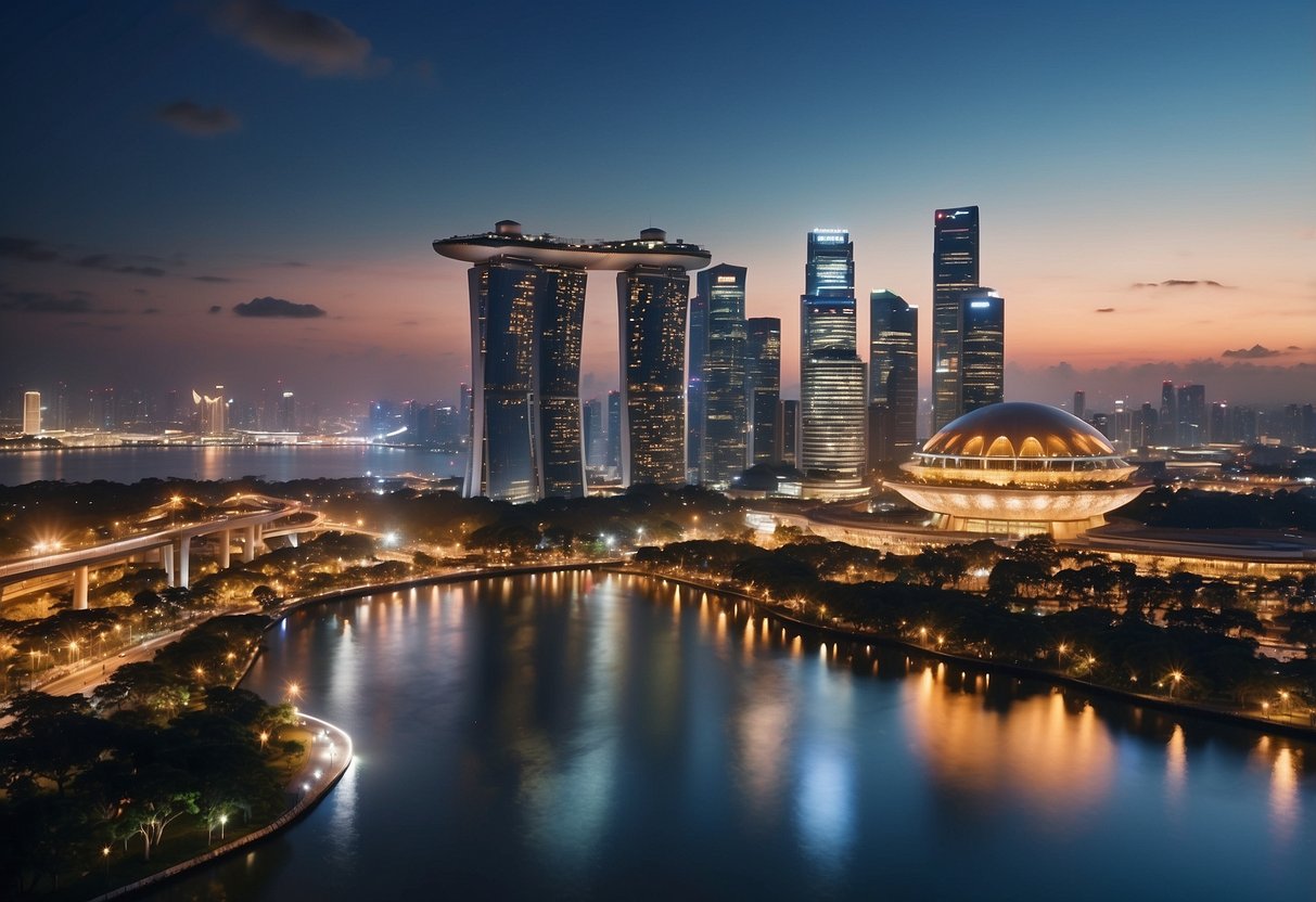 A bustling cityscape with diverse individuals enjoying various activities, showcasing the benefits and flexibility of using the One Pass in Singapore