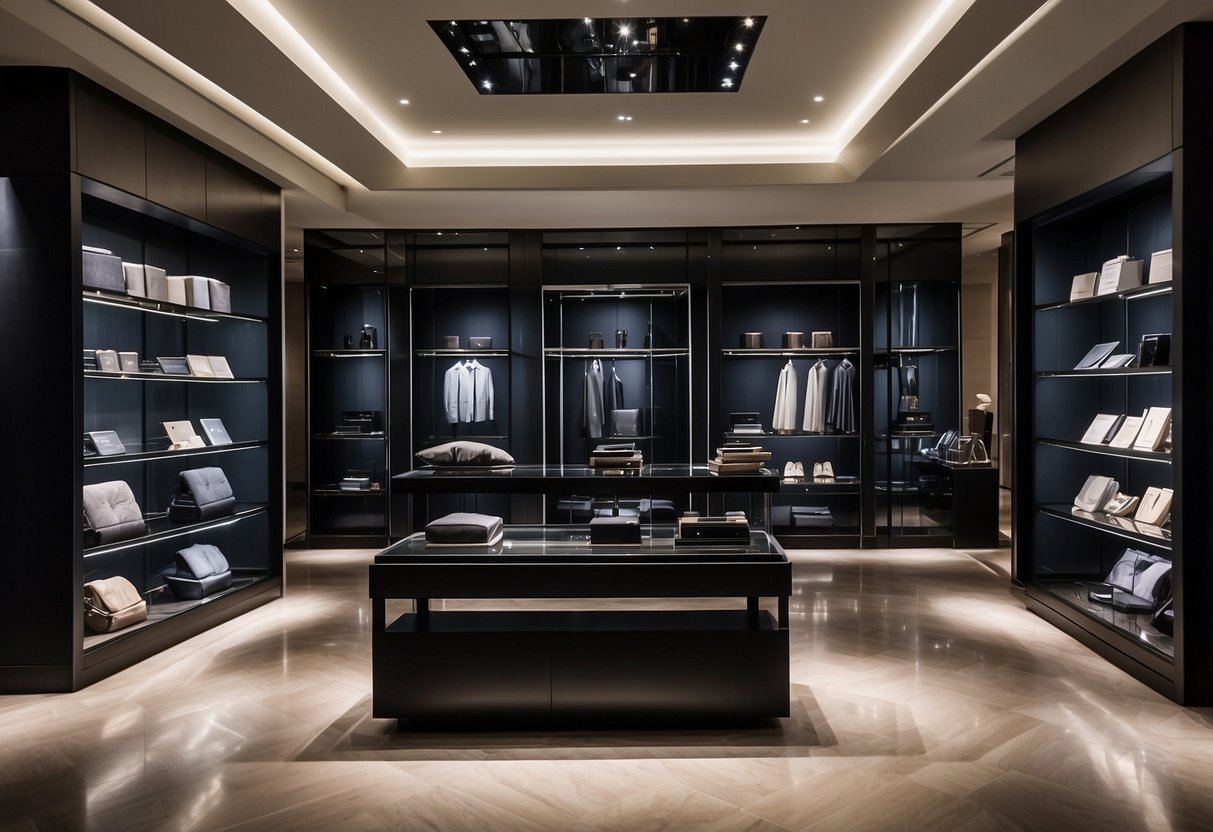 The luxurious Giorgio Armani store in Singapore showcases exclusive services and collections, with elegant displays and sophisticated decor