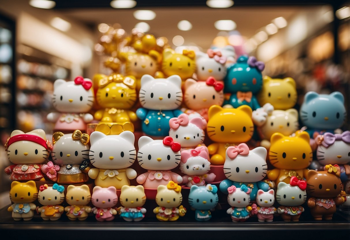 A display of exclusive Sanrio merchandise at a store in Singapore