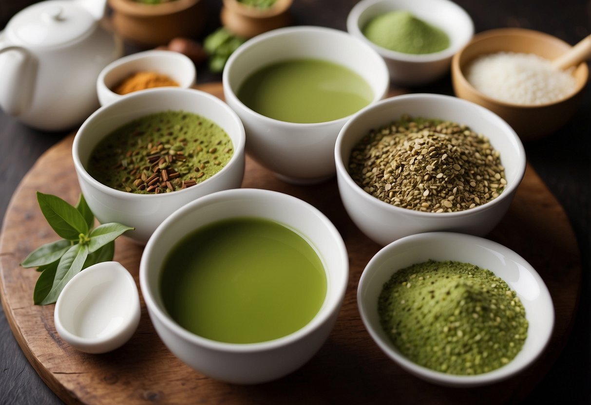 Various cultures prepare chai tea: Indian spices simmer in milk on a stovetop, while in Japan, matcha and hot water mix in a bowl