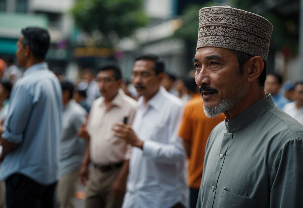 The call to prayer echoes through the bustling streets of Singapore, as the melodious sound of the adzan fills the air, drawing worshippers to the nearby mosque