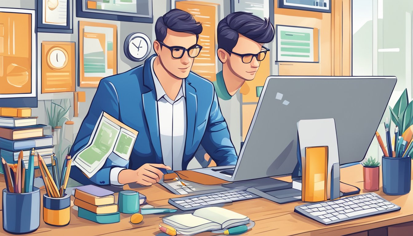 A person choosing the right niche and products for affiliate marketing