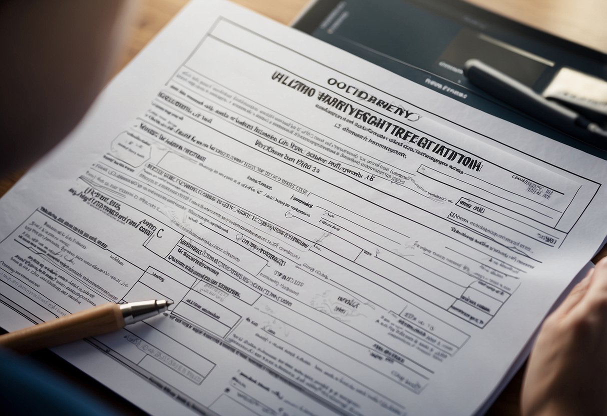 A customer fills out warranty registration form online